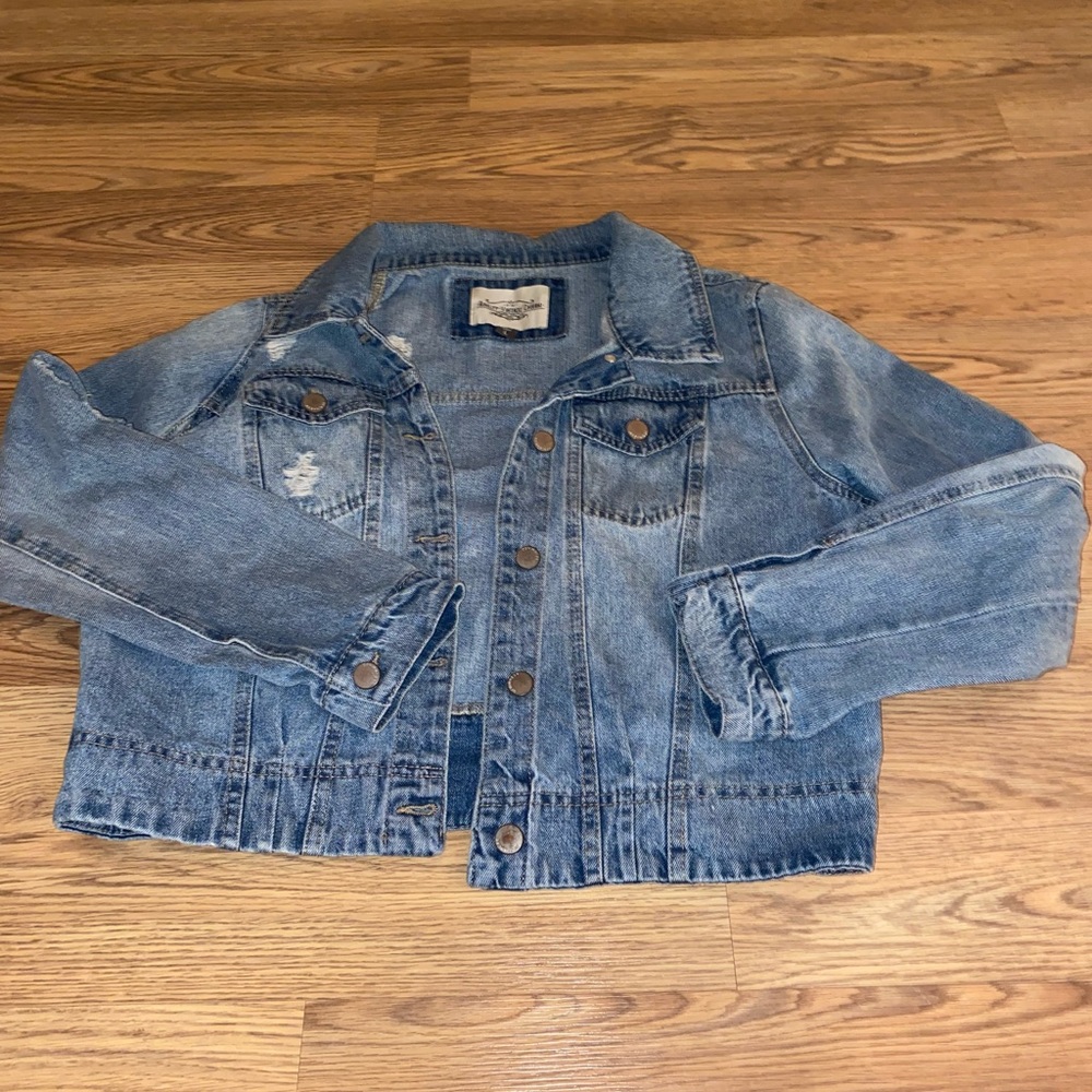 Distressed Denim Jacket